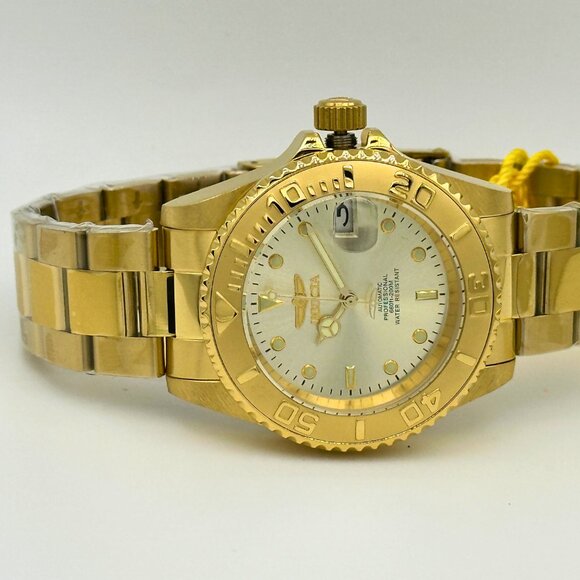 NEW Invicta Pro Diver 40mm AUTOMATIC Gold Tone Champaign Dial Mens Watch - Picture 7 of 10